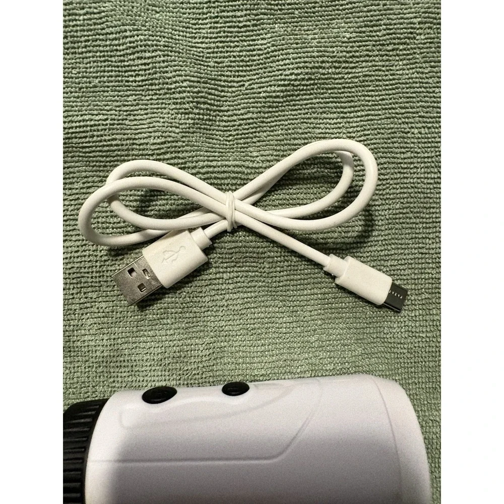 REVASRI NK-1000 Laser Rangefinder Golf Hunting USB-C Rechargeable White Compact